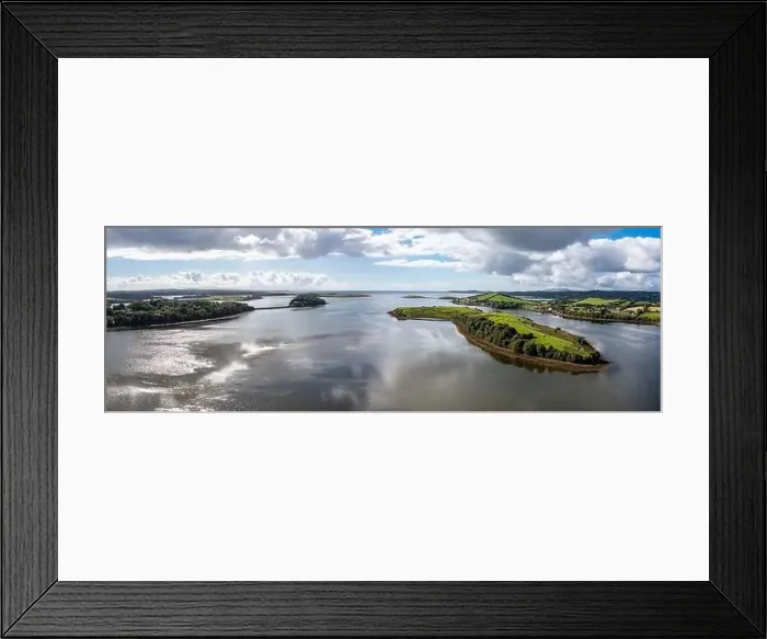 Framed Print : Aerial view of Ballyboyle Island at Donegal Town, County Donegal, Ireland Framed Print : Aerial view of Ballyboyle Island at Donegal Town, County Donegal, Ireland