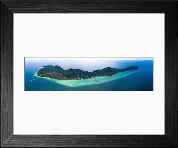 Framed Print : Aerial view of Koh Kradan island in Trang, Thailand Framed Print : Aerial view of Koh Kradan island in Trang, Thailand