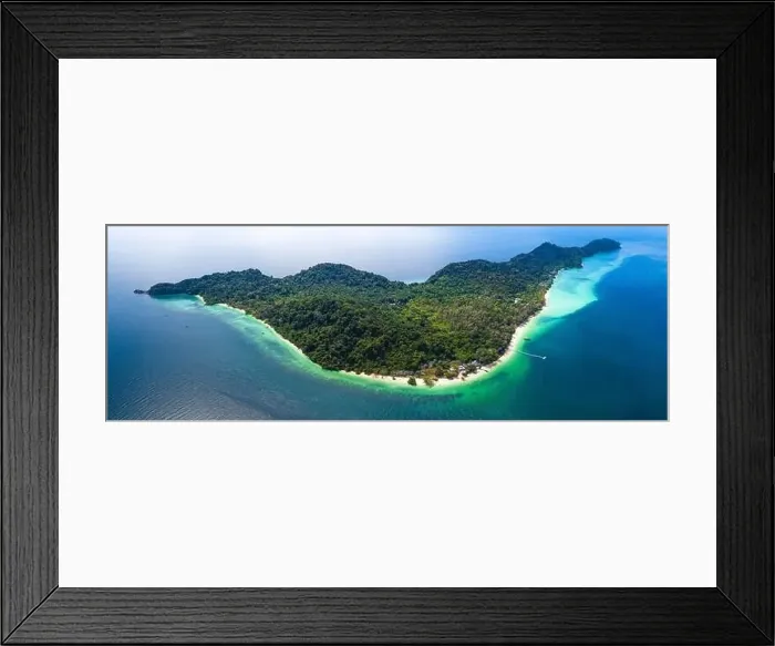 Framed Print : Aerial view of Koh Kradan island in Trang, Thailand Framed Print : Aerial view of Koh Kradan island in Trang, Thailand