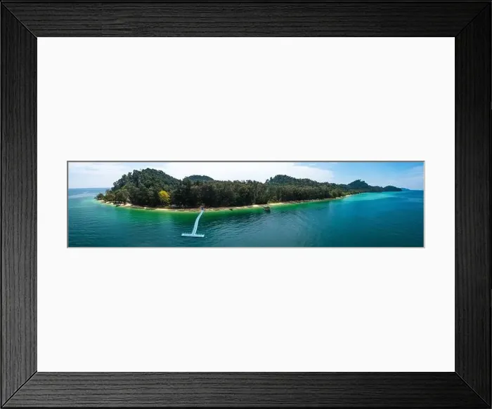Framed Print : Aerial view of Koh Kradan island in Trang, Thailand Framed Print : Aerial view of Koh Kradan island in Trang, Thailand