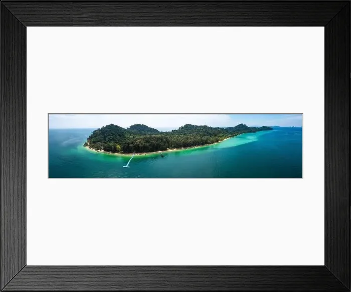 Framed Print : Aerial view of Koh Kradan island in Trang, Thailand Framed Print : Aerial view of Koh Kradan island in Trang, Thailand
