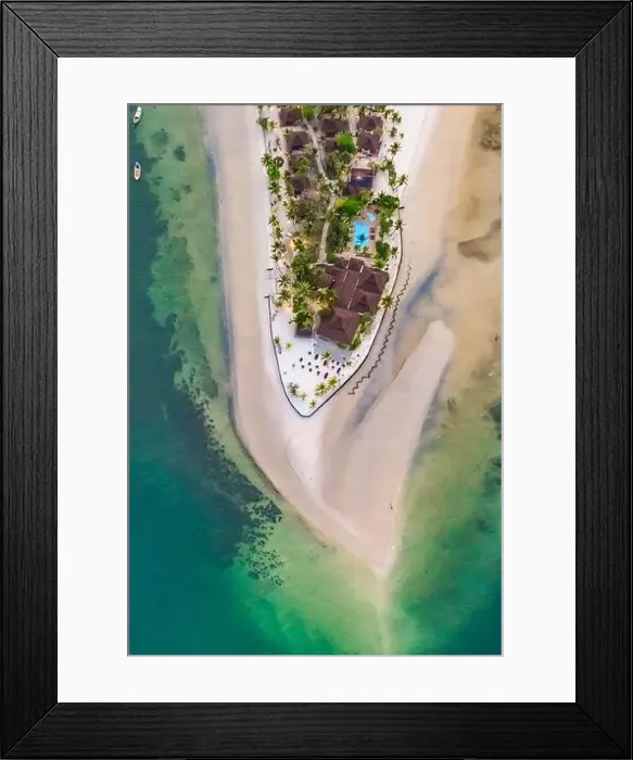 Framed Print : Aerial view of koh Mook or koh Muk island, in Trang, Thailand Framed Print : Aerial view of koh Mook or koh Muk island, in Trang, Thailand