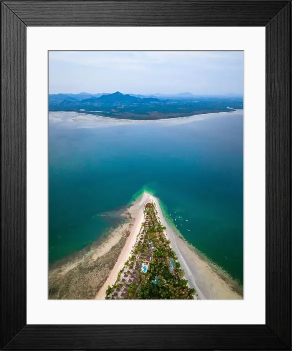 Framed Print : Aerial view of koh Mook or koh Muk island, in Trang, Thailand Framed Print : Aerial view of koh Mook or koh Muk island, in Trang, Thailand