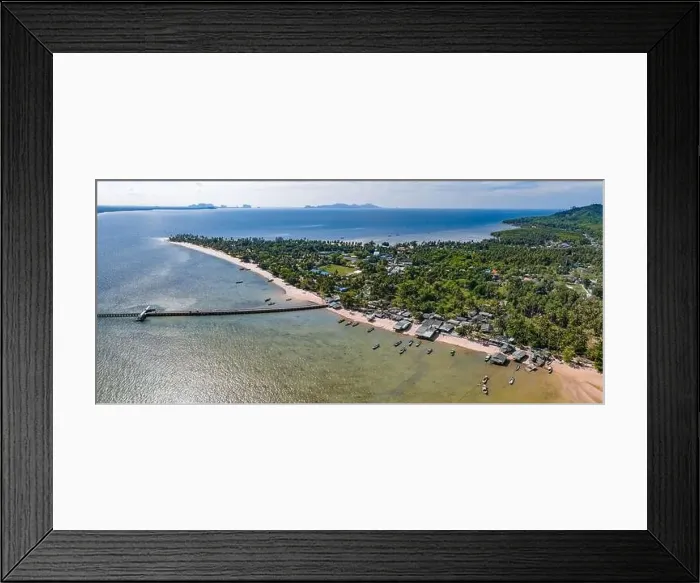 Framed Print : Aerial view of koh Mook or koh Muk island, in Trang, Thailand Framed Print : Aerial view of koh Mook or koh Muk island, in Trang, Thailand