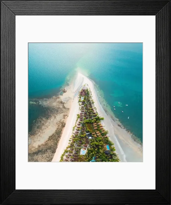 Framed Print : Aerial view of koh Mook or koh Muk island, in Trang, Thailand Framed Print : Aerial view of koh Mook or koh Muk island, in Trang, Thailand