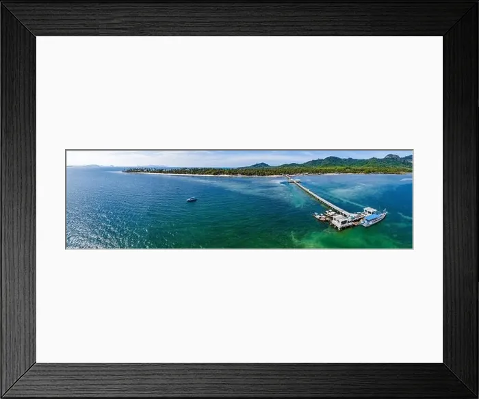 Framed Print : Aerial view of koh Mook or koh Muk island, in Trang, Thailand Framed Print : Aerial view of koh Mook or koh Muk island, in Trang, Thailand