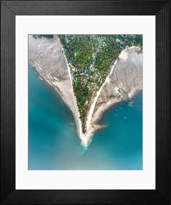 Framed Print : Aerial view of koh Mook or koh Muk island, in Trang, Thailand