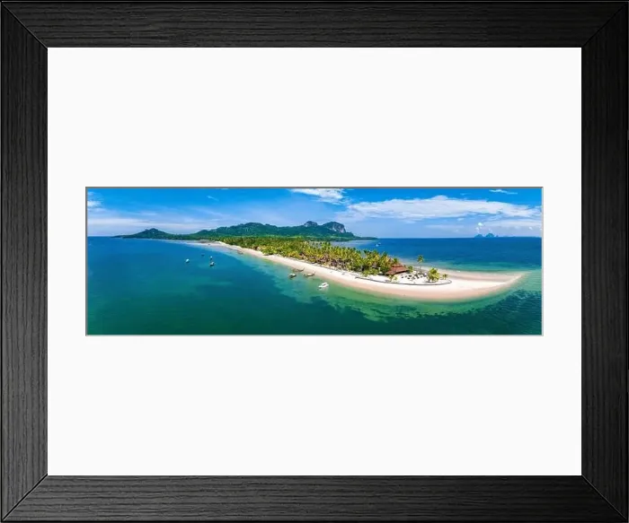 Framed Print : Aerial view of koh Mook or koh Muk island, in Trang, Thailand Framed Print : Aerial view of koh Mook or koh Muk island, in Trang, Thailand