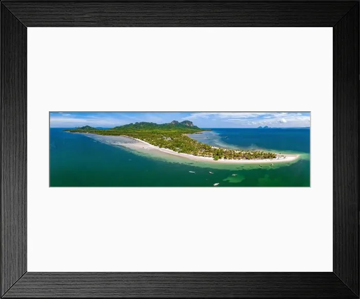 Framed Print : Aerial view of koh Mook or koh Muk island, in Trang, Thailand Framed Print : Aerial view of koh Mook or koh Muk island, in Trang, Thailand