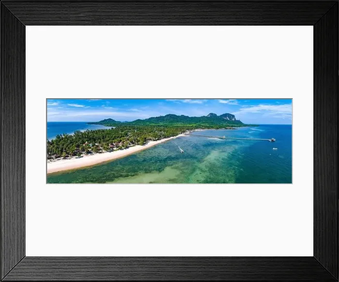 Framed Print : Aerial view of koh Mook or koh Muk island, in Trang, Thailand Framed Print : Aerial view of koh Mook or koh Muk island, in Trang, Thailand