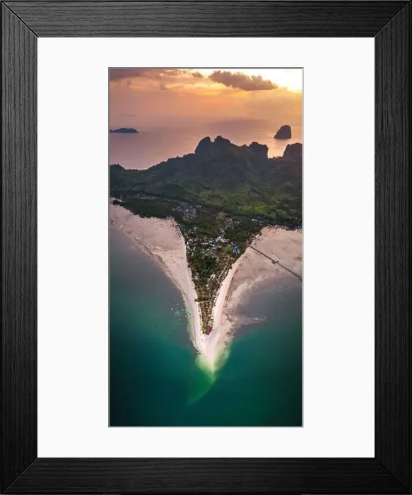 Framed Print : Aerial view of koh Mook or koh Muk island, in Trang, Thailand Framed Print : Aerial view of koh Mook or koh Muk island, in Trang, Thailand