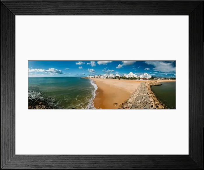 Framed Print : Beautiful aerial panorama of Portuguese city of Quarteira Framed Print : Beautiful aerial panorama of Portuguese city of Quarteira