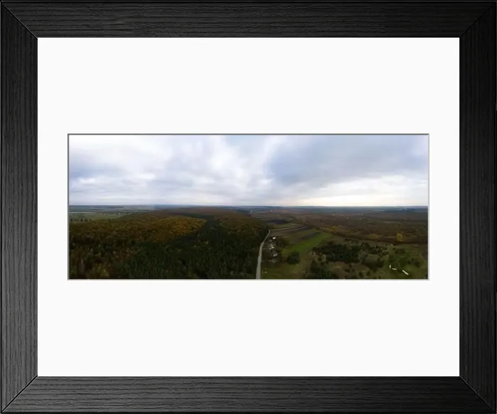 Framed Print : Panoramic view of Ukrainian fields and forests in Ternopil in autumn. new Framed Print : Panoramic view of Ukrainian fields and forests in Ternopil in autumn. new
