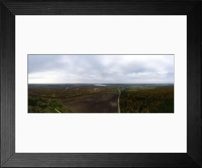 Framed Print : Panoramic view of Ukrainian fields and forests in Ternopil in autumn. new Framed Print : Panoramic view of Ukrainian fields and forests in Ternopil in autumn. new