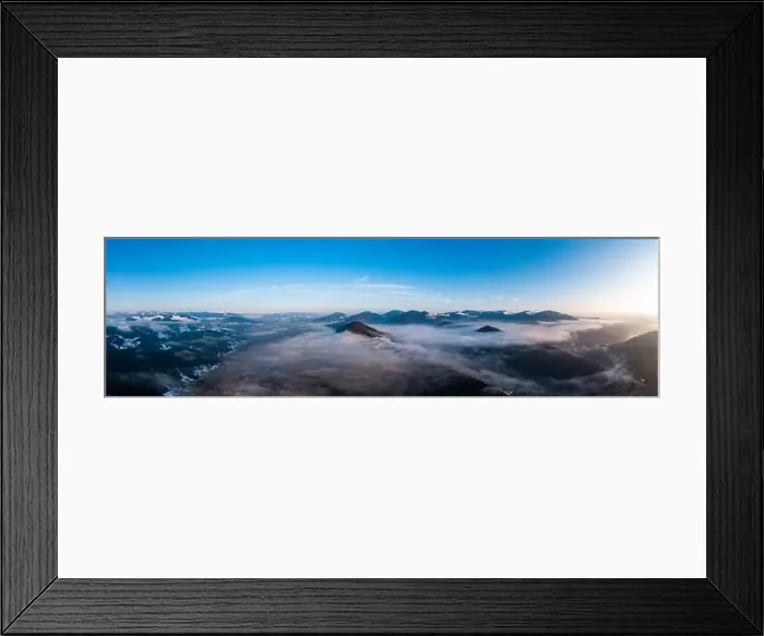 Framed Print : A top view of winter Vorokhta in the Carpathians of Ukraine Framed Print : A top view of winter Vorokhta in the Carpathians of Ukraine