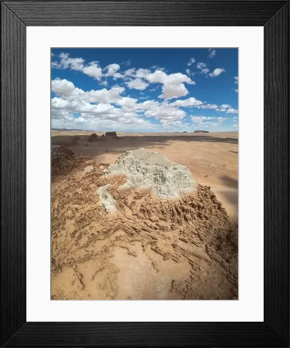 Framed Print : Picturesque drone view of rough hoodoos Framed Print : Picturesque drone view of rough hoodoos