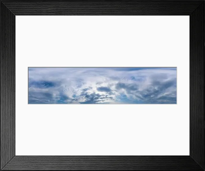Framed Print : Overcast sky panorama on rainy day with Nimbostratus clouds in seamless spherical equirectangular format Framed Print : Overcast sky panorama on rainy day with Nimbostratus clouds in seamless spherical equirectangular format