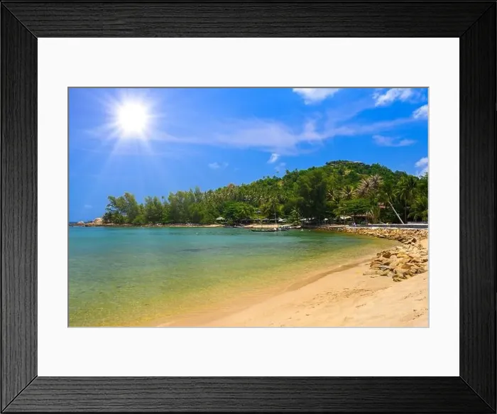 Framed Print : Mae Haad Beach, Koh Phangan island, Suratthani Thailand Framed Print : Mae Haad Beach, Koh Phangan island, Suratthani Thailand