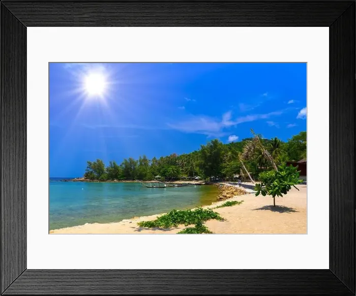 Framed Print : Mae Haad Beach, Koh Phangan island, Suratthani Thailand Framed Print : Mae Haad Beach, Koh Phangan island, Suratthani Thailand