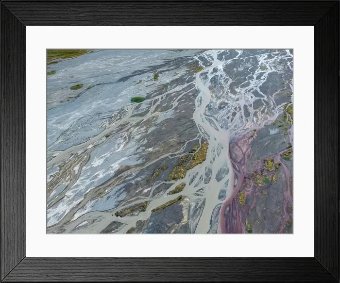 Framed Print : Aerial view of rivers and creeks flowing to Embalse de Yeso in Cajon del Maipo near Santiago de Chile Framed Print : Aerial view of rivers and creeks flowing to Embalse de Yeso in Cajon del Maipo near Santiago de Chile