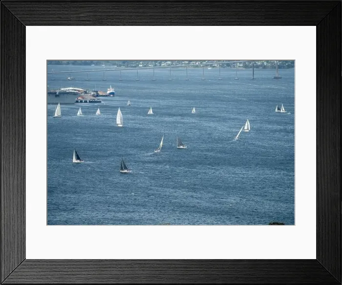 Framed Print : racing yachts on the river derwent in hobart tasmania Framed Print : racing yachts on the river derwent in hobart tasmania
