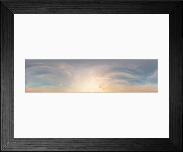 Framed Print : Blue summer sky panorama with light Cirrus clouds Framed Print : Blue summer sky panorama with light Cirrus clouds