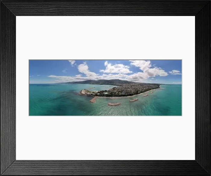 Framed Print : Aerial view of Gerze, a charming town in the Black Sea region of Turkey Framed Print : Aerial view of Gerze, a charming town in the Black Sea region of Turkey