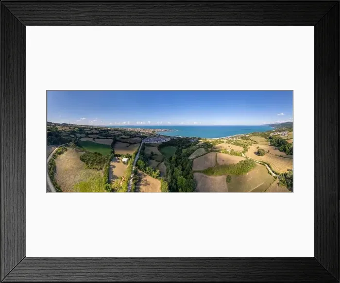 Framed Print : Aerial view of Gerze, a charming town in the Black Sea region of Turkey Framed Print : Aerial view of Gerze, a charming town in the Black Sea region of Turkey