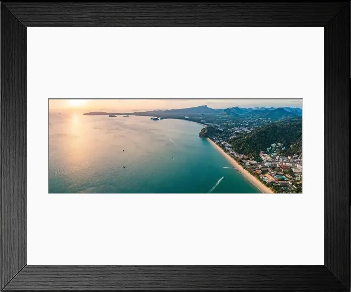 Framed Print : Aerial view of Ao Nang Beach in Krabi, Thailand Framed Print : Aerial view of Ao Nang Beach in Krabi, Thailand