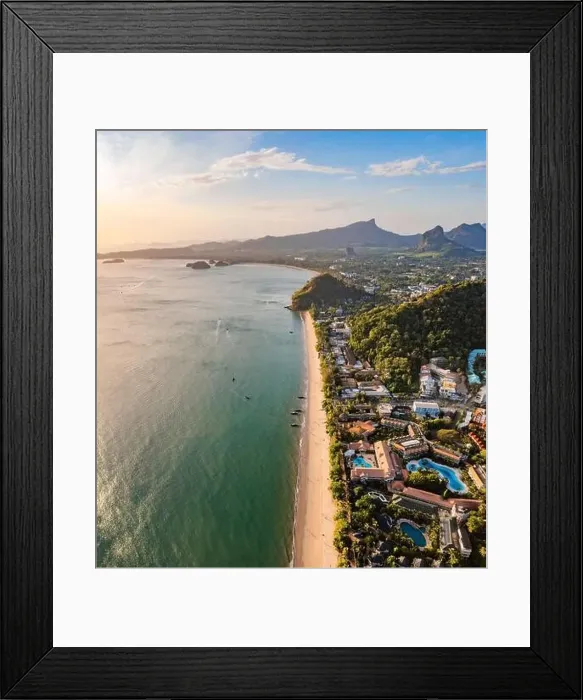 Framed Print : Aerial view of Ao Nang Beach in Krabi, Thailand Framed Print : Aerial view of Ao Nang Beach in Krabi, Thailand