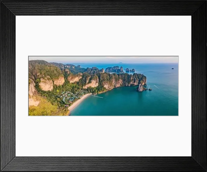 Framed Print : Aerial view of Ao Nang Beach in Krabi, Thailand Framed Print : Aerial view of Ao Nang Beach in Krabi, Thailand