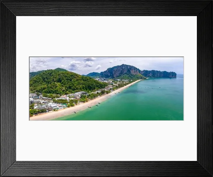 Framed Print : Aerial view of Ao Nang Beach in Krabi, Thailand Framed Print : Aerial view of Ao Nang Beach in Krabi, Thailand