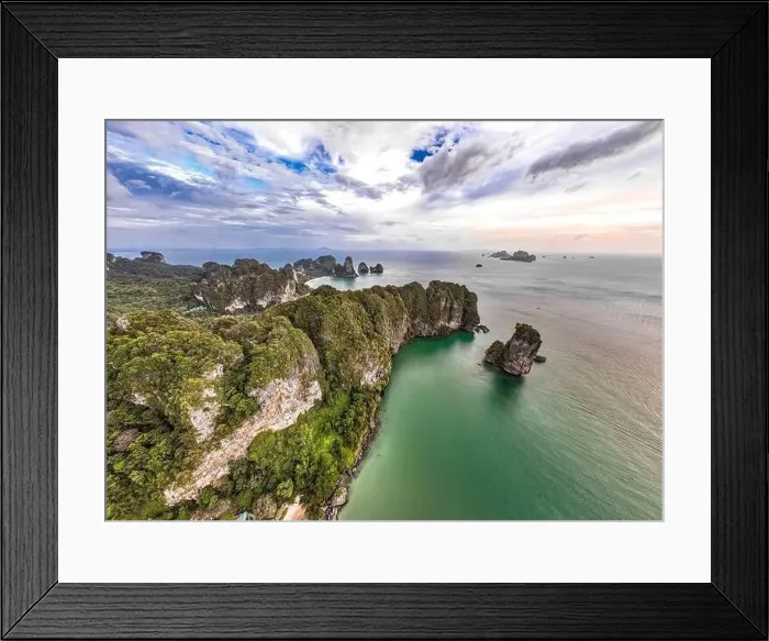 Framed Print : Aerial view of Ao Nang Beach in Krabi, Thailand Framed Print : Aerial view of Ao Nang Beach in Krabi, Thailand