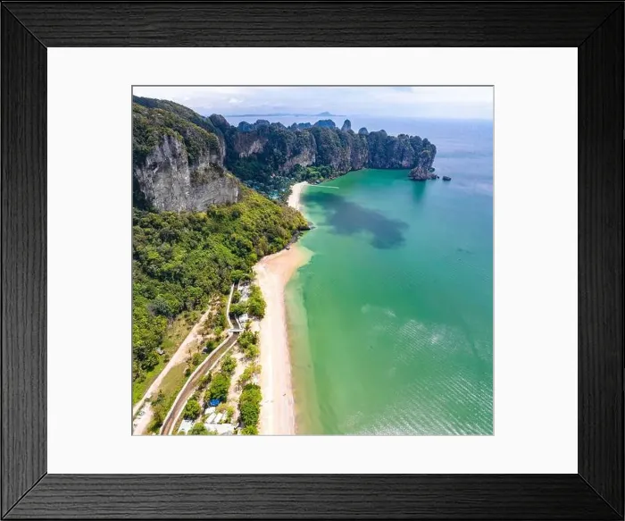 Framed Print : Aerial view of Ao Nang Beach in Krabi, Thailand Framed Print : Aerial view of Ao Nang Beach in Krabi, Thailand