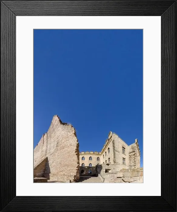 Framed Print : NEUSTADT, GERMANY - FEB 25, 2019: At the Hambach Castle Framed Print : NEUSTADT, GERMANY - FEB 25, 2019: At the Hambach Castle
