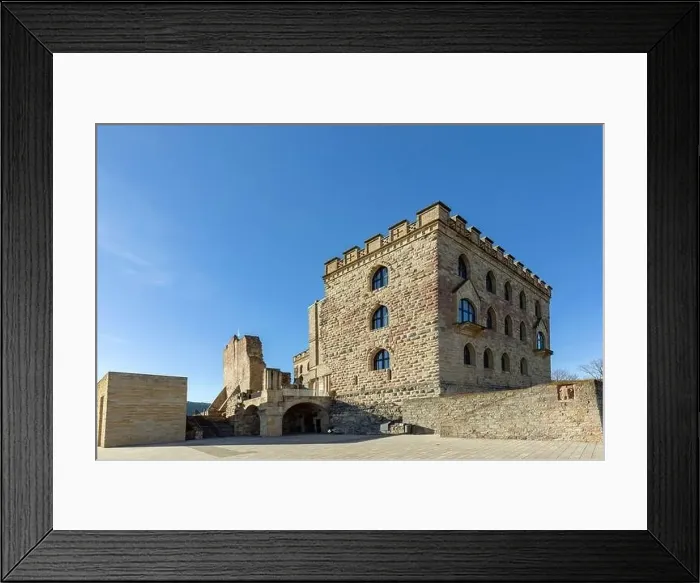 Framed Print : NEUSTADT, GERMANY - FEB 25, 2019: At the Hambach Castle Framed Print : NEUSTADT, GERMANY - FEB 25, 2019: At the Hambach Castle