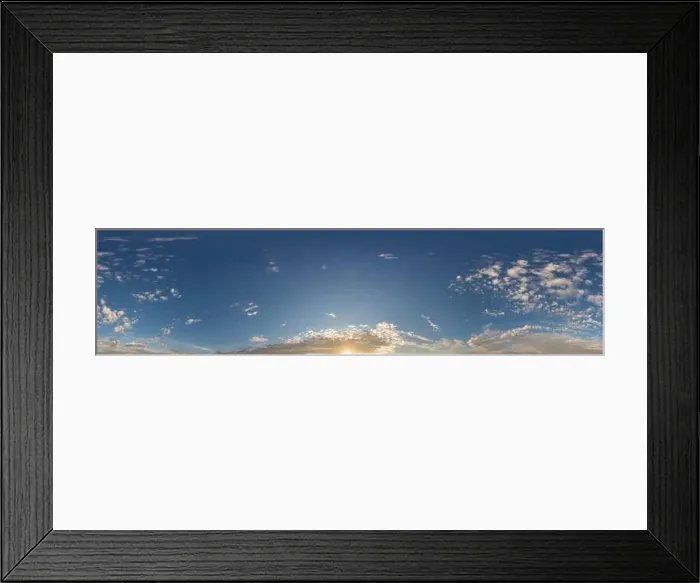 Framed Print : Blue summer sky panorama with light Cirrus clouds Framed Print : Blue summer sky panorama with light Cirrus clouds
