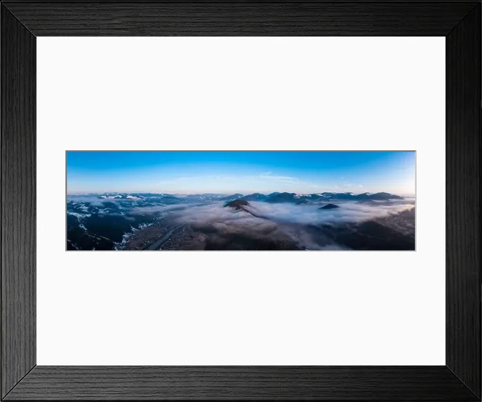 Framed Print : A top view of winter Vorokhta in the Carpathians of Ukraine Framed Print : A top view of winter Vorokhta in the Carpathians of Ukraine