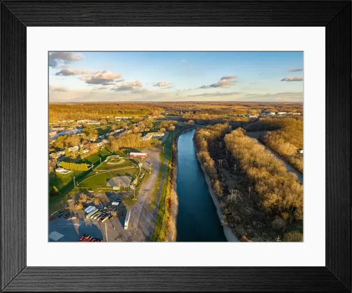 Framed Print : November 20, 2022 Afternoon fall, autumn aerial drone photo of the Hamlet of Lyons New York, USA Framed Print : November 20, 2022 Afternoon fall, autumn aerial drone photo of the Hamlet of Lyons New York, USA
