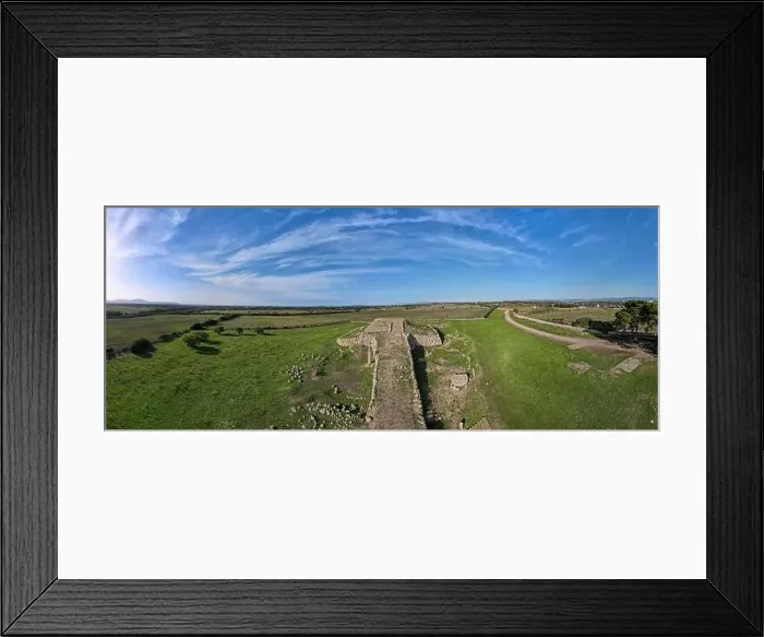 Framed Print : Drone view at the Monte d'Accoddi pre-nuragic altar on Sardinia in Italy Framed Print : Drone view at the Monte d'Accoddi pre-nuragic altar on Sardinia in Italy
