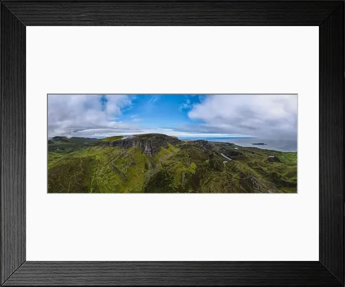 Framed Print : Aerial panoramic view of the scotish highlands Isle of Skye in northern Scotland Hebrides Islands Framed Print : Aerial panoramic view of the scotish highlands Isle of Skye in northern Scotland Hebrides Islands