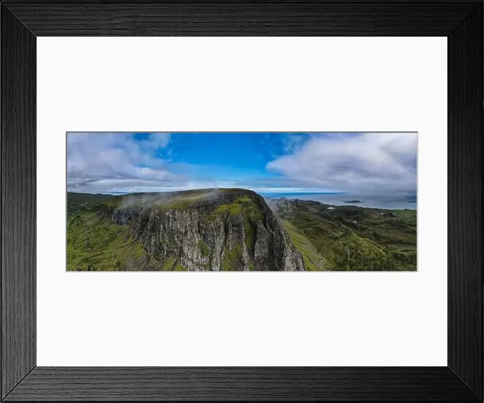 Framed Print : Aerial panoramic view of the scotish highlands Isle of Skye in northern Scotland Hebrides Islands Framed Print : Aerial panoramic view of the scotish highlands Isle of Skye in northern Scotland Hebrides Islands