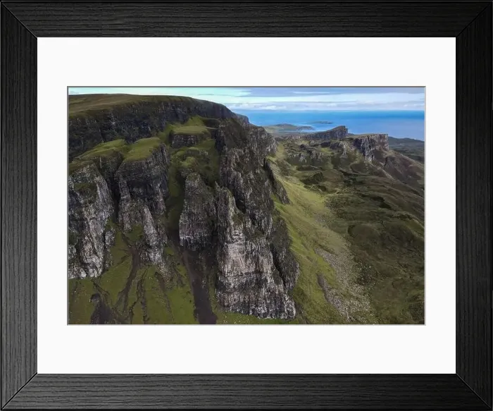 Framed Print : Aerial panoramic view of the scotish highlands Isle of Skye in northern Scotland Hebrides Islands Framed Print : Aerial panoramic view of the scotish highlands Isle of Skye in northern Scotland Hebrides Islands