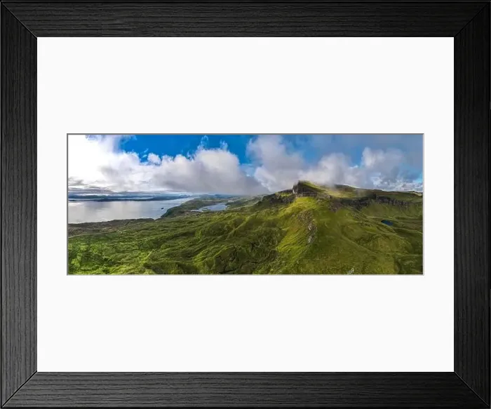 Framed Print : Aerial panoramic view of the scotish highlands Isle of Skye in northern Scotland Hebrides Islands Framed Print : Aerial panoramic view of the scotish highlands Isle of Skye in northern Scotland Hebrides Islands