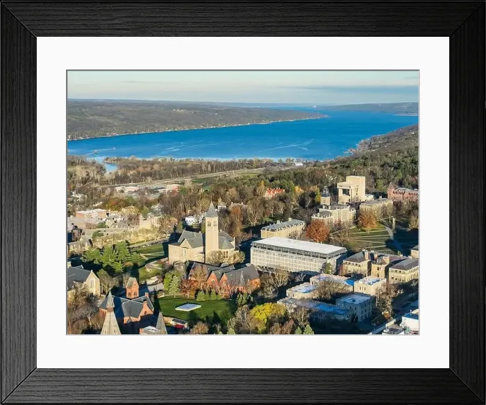 Framed Print : 11-19-2022, Early morning aerial autumn image of the area surrounding the City of Ithaca, NY, USA Framed Print : 11-19-2022, Early morning aerial autumn image of the area surrounding the City of Ithaca, NY, USA