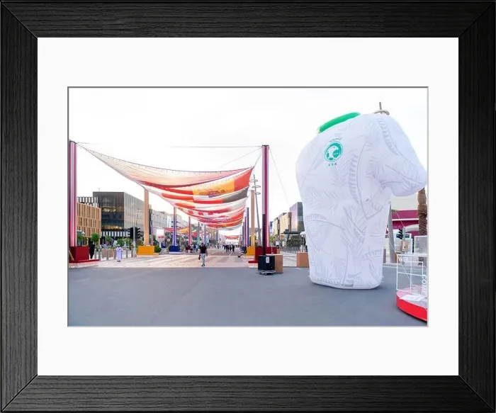 Framed Print : Saudi Falcon club Jersey installed in Lusail boulevard. Lusail Plaza 4 Tower Framed Print : Saudi Falcon club Jersey installed in Lusail boulevard. Lusail Plaza 4 Tower