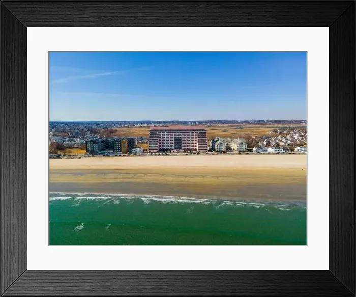 Framed Print : Revere Beach aerial view and historic coastal area in spring in city of Revere near Boston, Massachusetts MA, USA Framed Print : Revere Beach aerial view and historic coastal area in spring in city of Revere near Boston, Massachusetts MA, USA