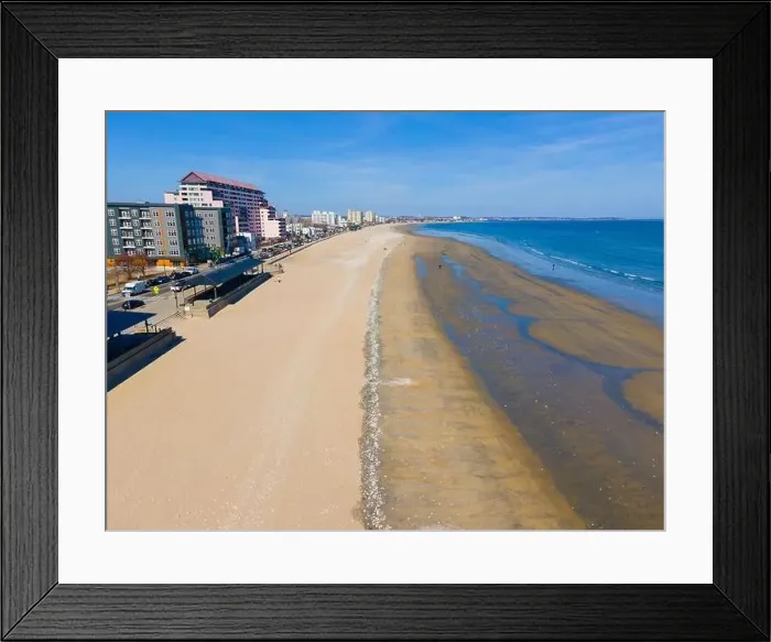 Framed Print : Revere Beach aerial view and historic coastal area in spring in city of Revere near Boston, Massachusetts MA, USA Framed Print : Revere Beach aerial view and historic coastal area in spring in city of Revere near Boston, Massachusetts MA, USA