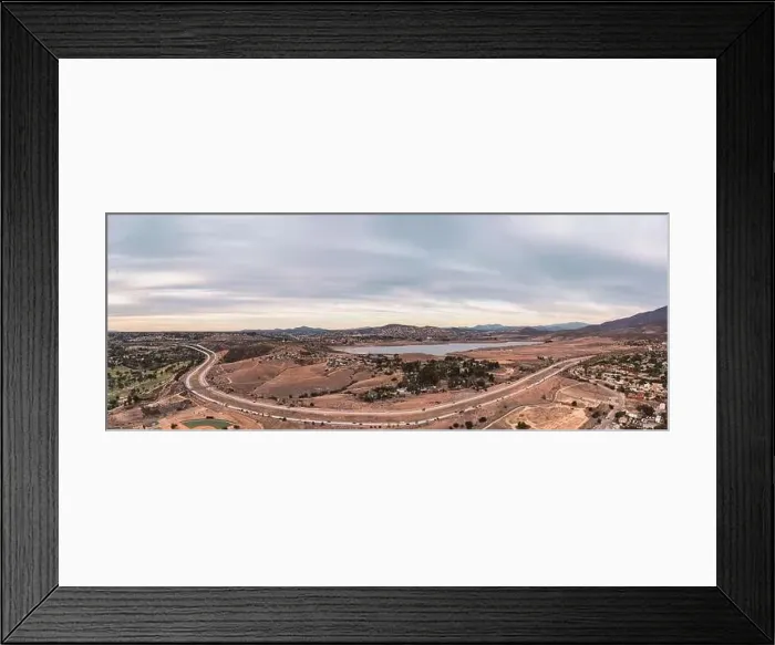 Framed Print : Sweetwater Reservoir and highway 125 in San Diego County Framed Print : Sweetwater Reservoir and highway 125 in San Diego County