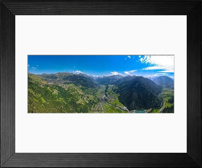 Framed Print : Aerial panoramic view of the Swiss Alps near Verbier in Switzerland Framed Print : Aerial panoramic view of the Swiss Alps near Verbier in Switzerland